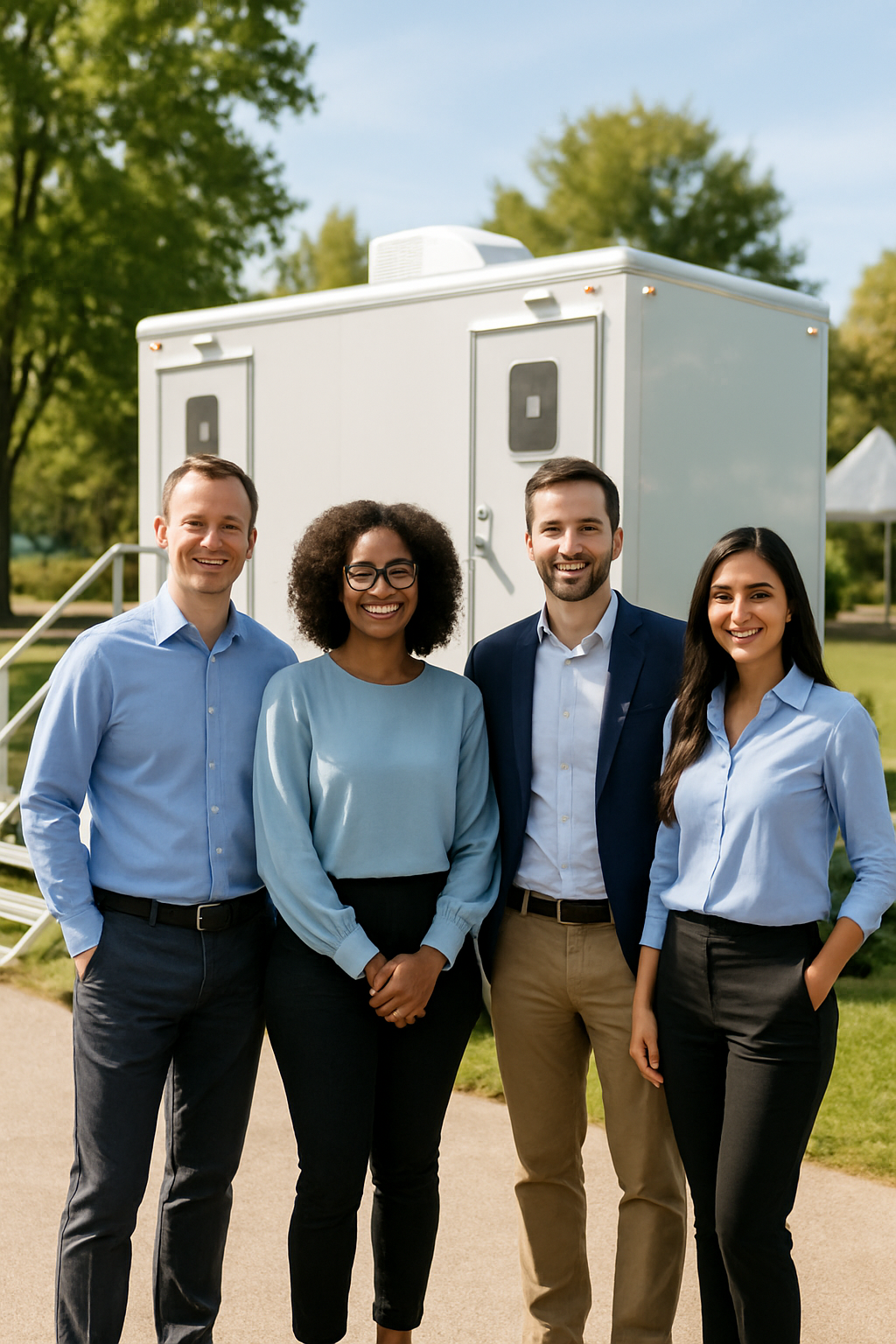 Greensboro Portable Restrooms logistics team